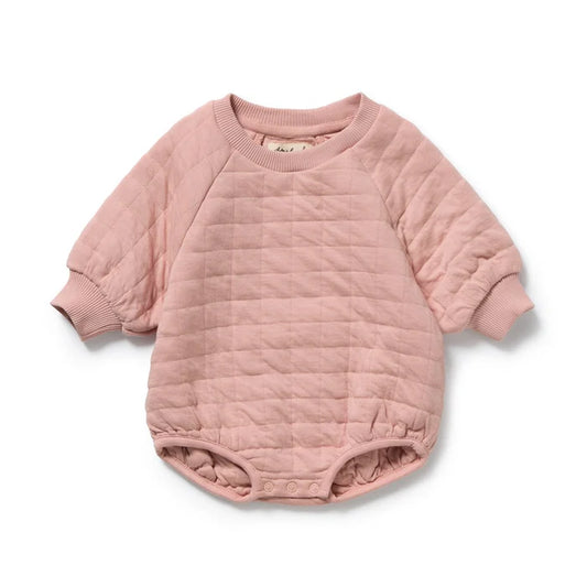 Wilson & Frenchy Rose Organic Quilted Bodysuit
