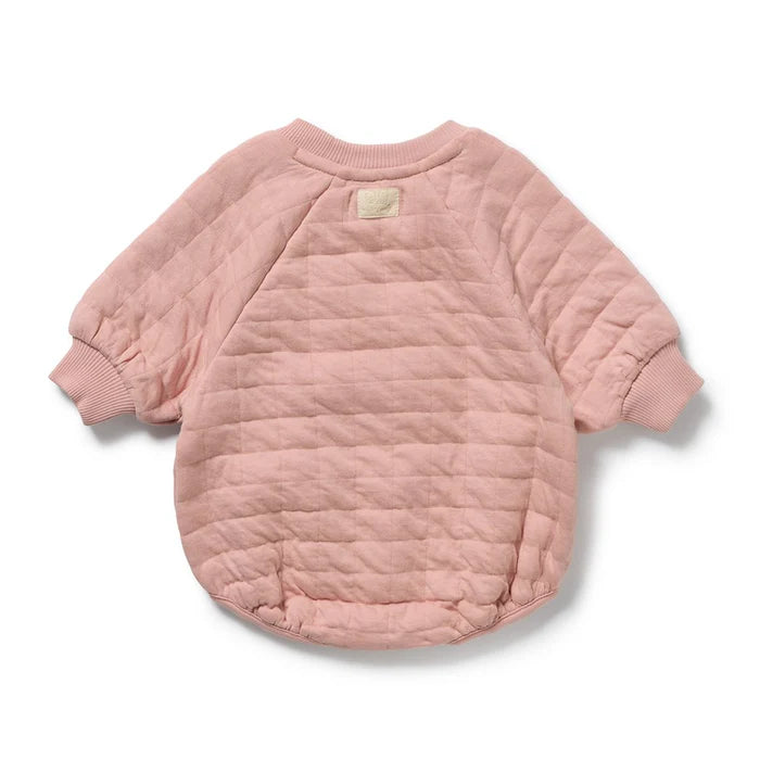 Wilson & Frenchy Rose Organic Quilted Bodysuit
