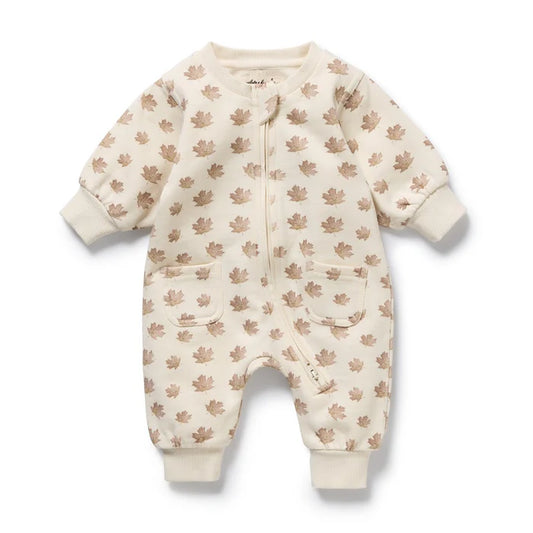 Wilson & Frenchy Autumn Play Organic Terry Growsuit