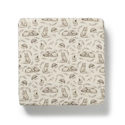 Wilson & Frenchy Foxglove Forest Organic Cot Sheet
