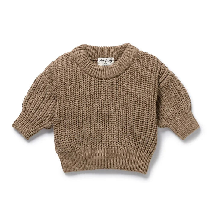 Wilson & Frenchy Chestnut Organic Knitted Jumper