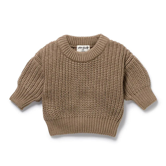 Wilson & Frenchy Chestnut Organic Knitted Jumper