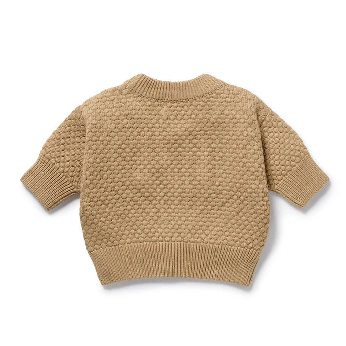 Wilson & Frenchy Oat Organic Knitted Bubble Jumper