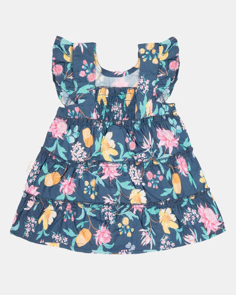 Toshi Baby Dress Matilda Waratah Midnight