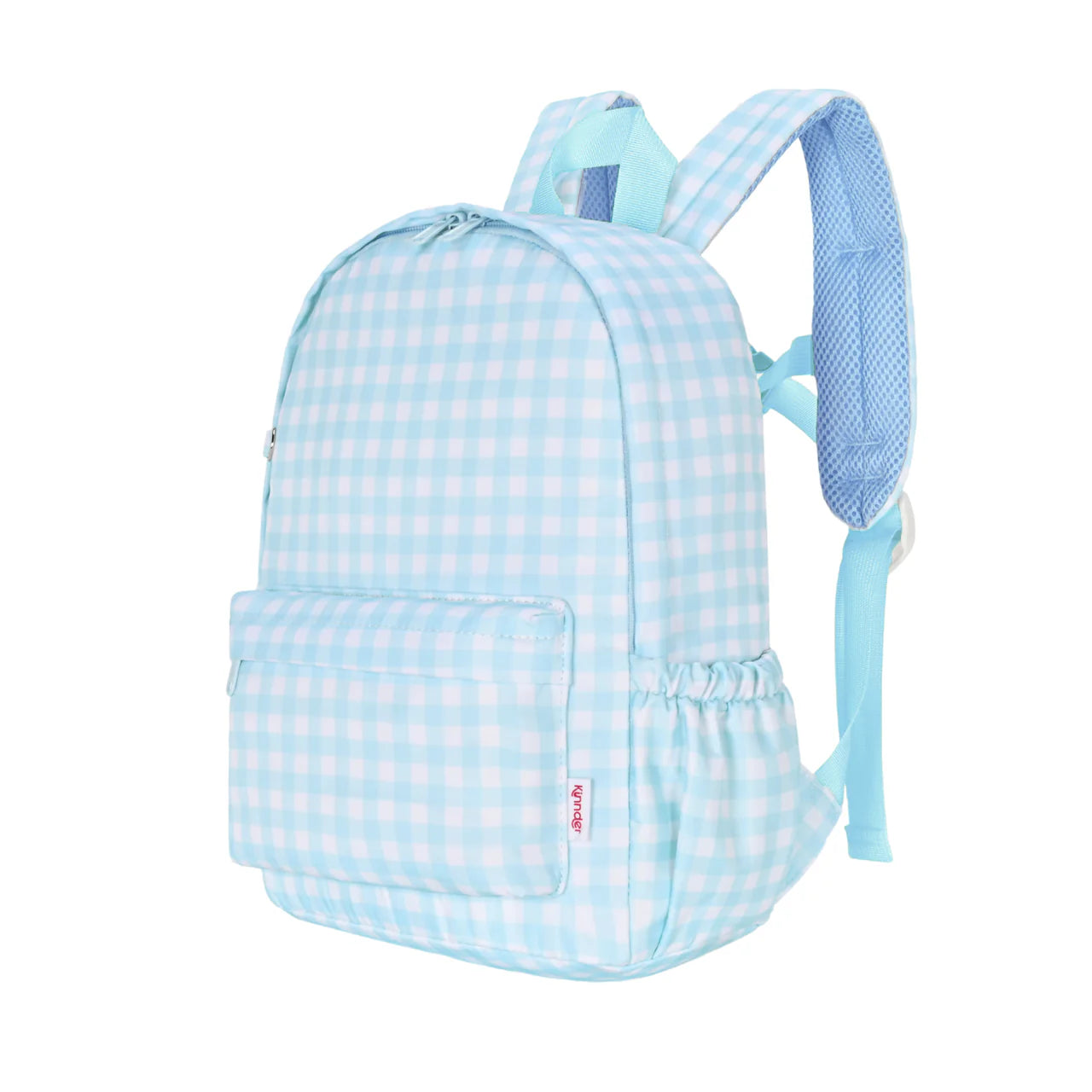 Kinnder Blue Gingham Mini Backpack
