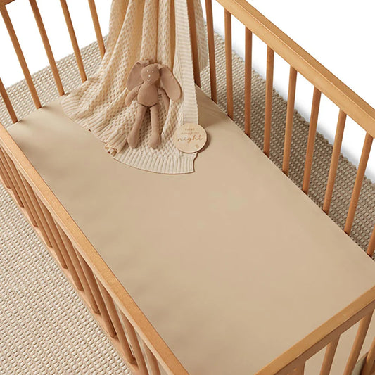 Snuggle Hunny Pebble Organic Fitted Cot Sheet