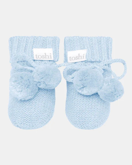 Toshi Organic Booties Marley Bluebird