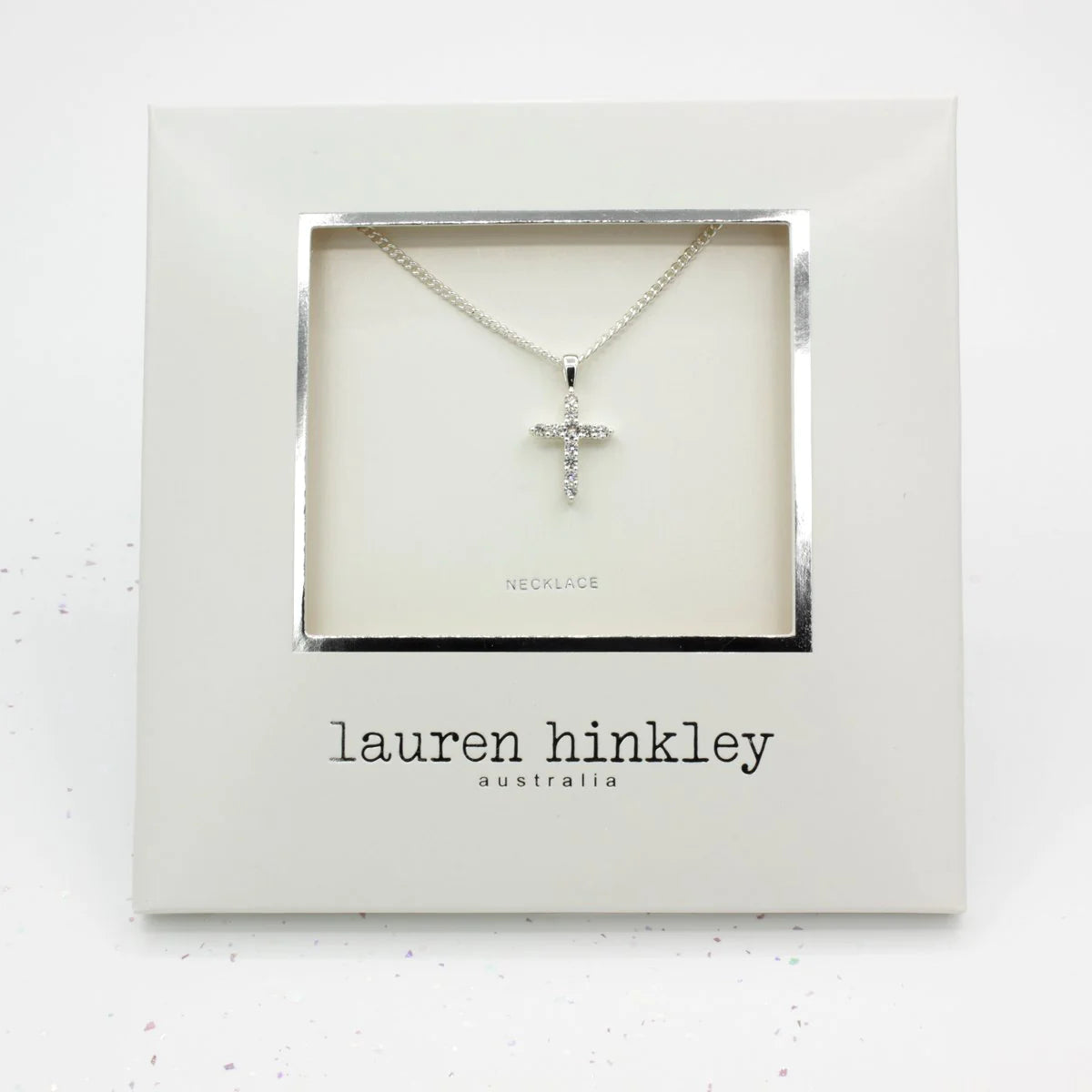 Lauren Hinkley Diamante Cross Necklace