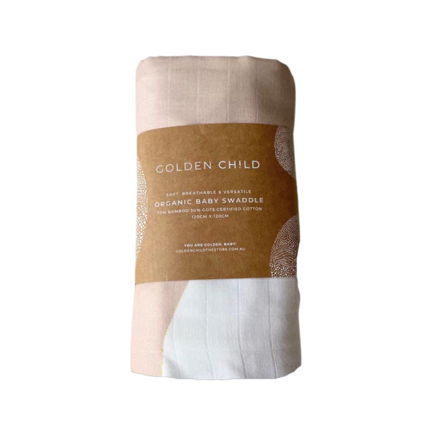 Golden Child Holiday Printed Swaddle Dreamy