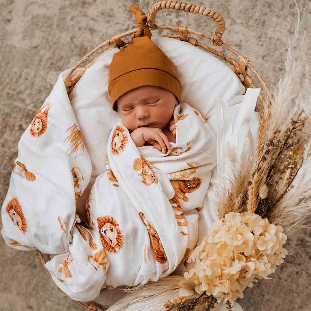 Snuggle Hunny Lion Organic Muslin Wrap