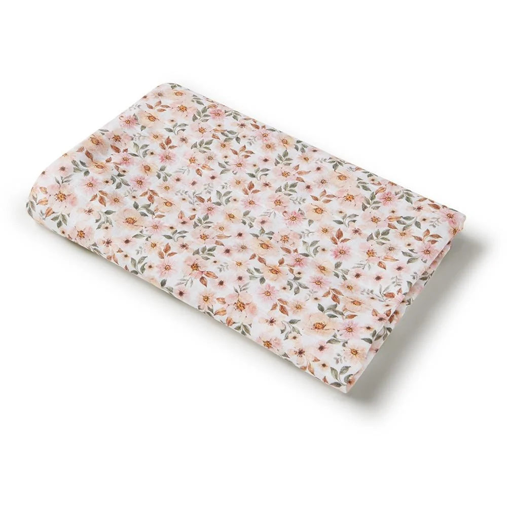 Snuggle Hunny Spring Floral Organic Muslin Wrap