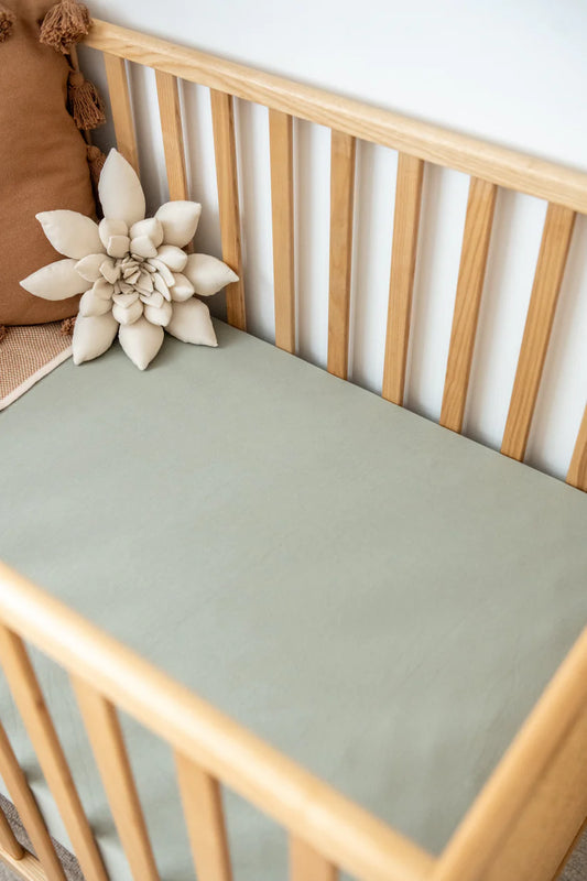 Kiin Fitted Cot Sheet Sage