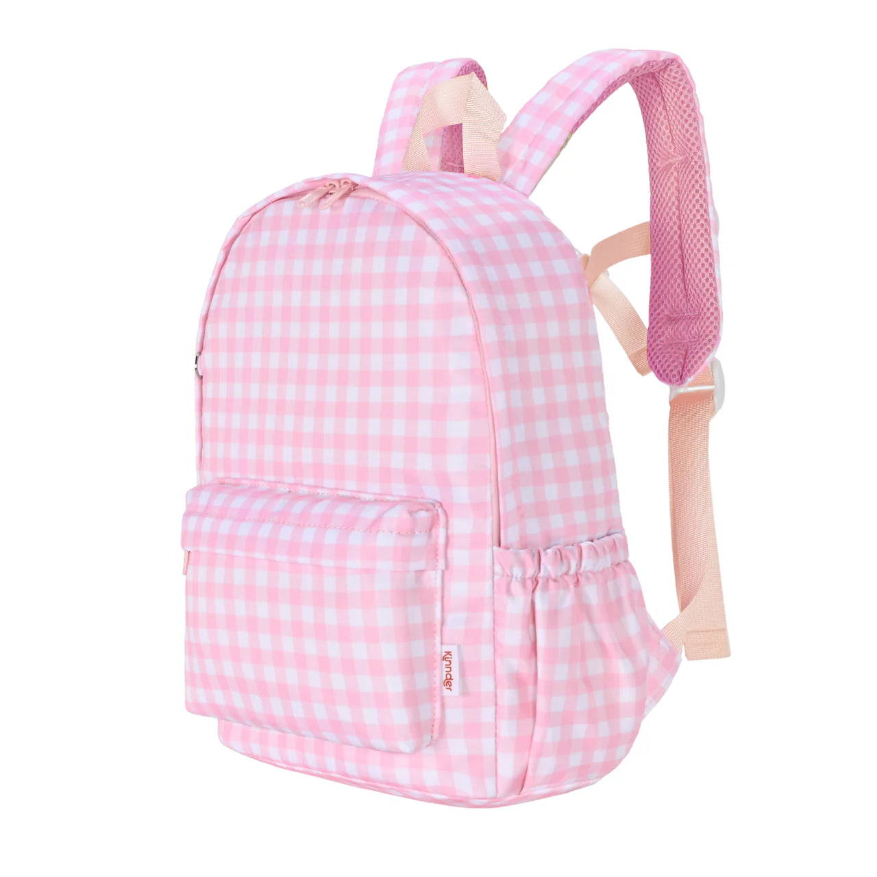 Kinnder Pink Gingham Mini Backpack