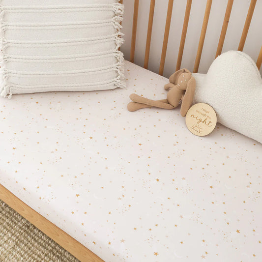 Snuggle Hunny Stardust Organic Fitted Sheet