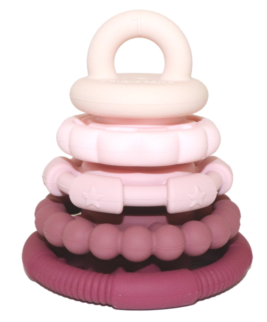 Jellystone Designs Rainbow Stacker and Teething Toy Dusty