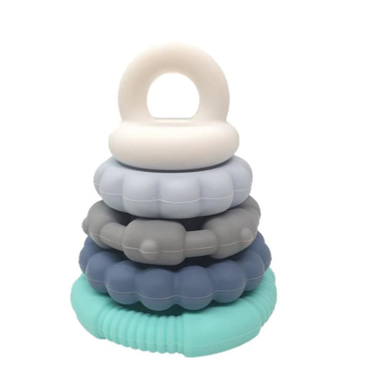 Jellystone Designs Rainbow Stacker and Teether Toy Ocean