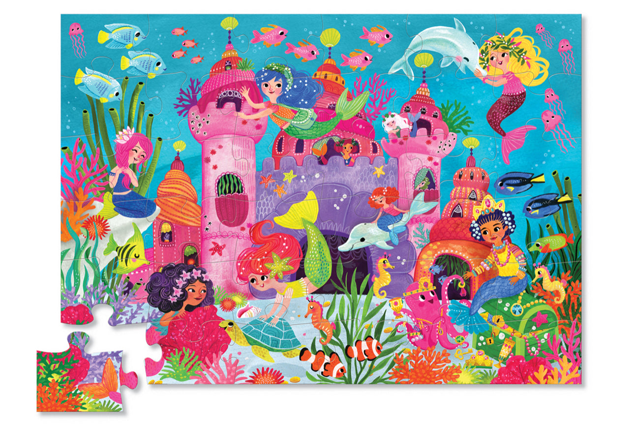 Tiger Tribe Classic Floor Puzzle Mermaid Palace